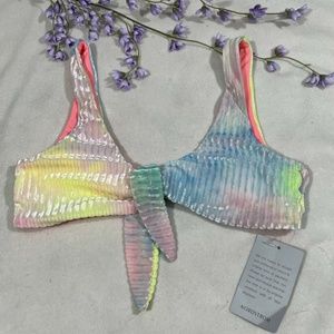 NEW Dippin Daisys Tie Front Top in Candy‎ Tie Dye [SZ Medium ]